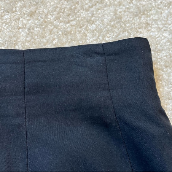 Wheaton & Katz Ltd Skirt Womens 12 Black Pencil Silk Lined Office Career - FLAW - Picture 10 of 10